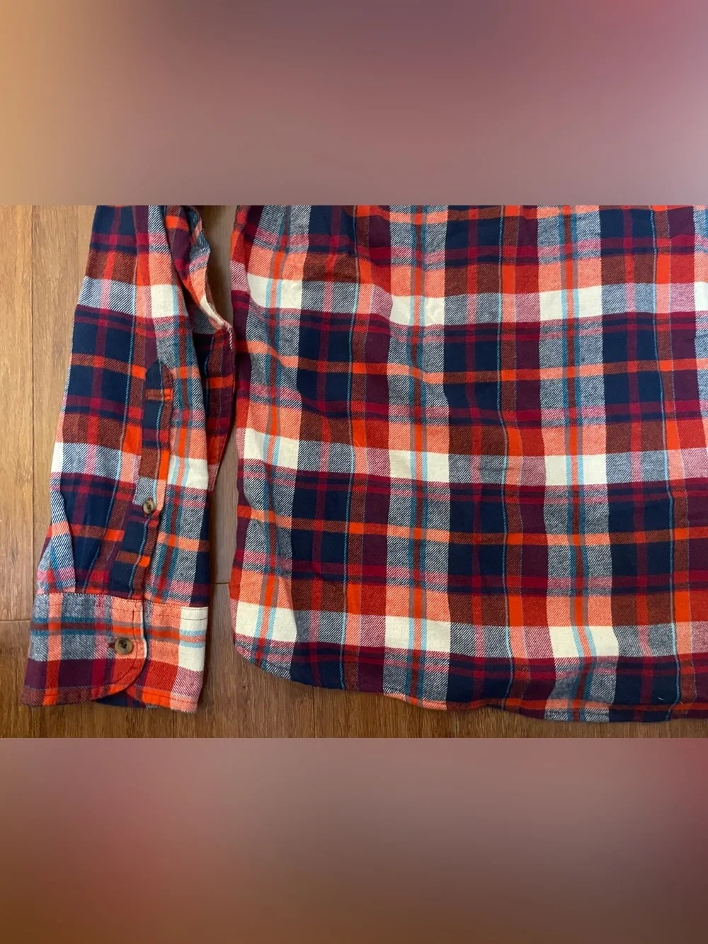 J Crew Flannel Shirt NWT Mens XL Slim Fit Red Blue